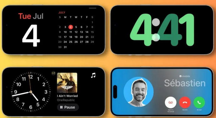 阿拉山口苹果手机维修分享iOS17横屏充电待机显示有什么好处 