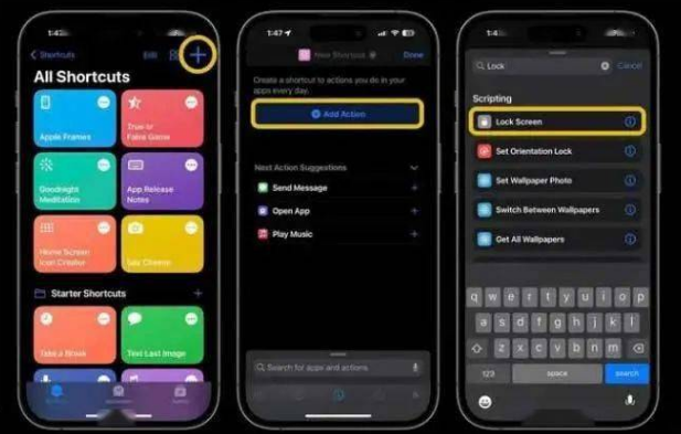 阿拉山口苹果14锁屏维修店分享iPhone14升级iOS16.4后如何创建锁屏快捷方式 