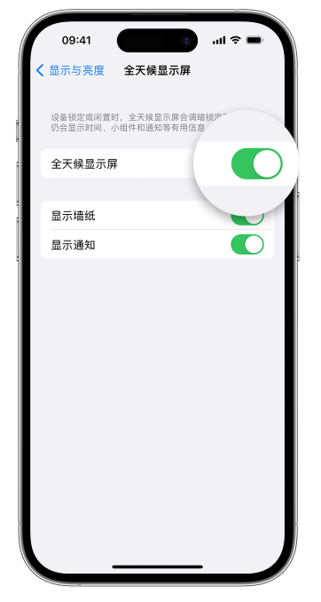 阿拉山口苹果14维修店分享如何自定义 iPhone 14 Pro 常亮显示屏 