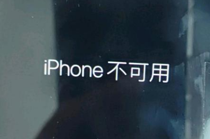 阿拉山口苹果服务网点分享锁屏界面显示“iPhone 不可用”如何解决 