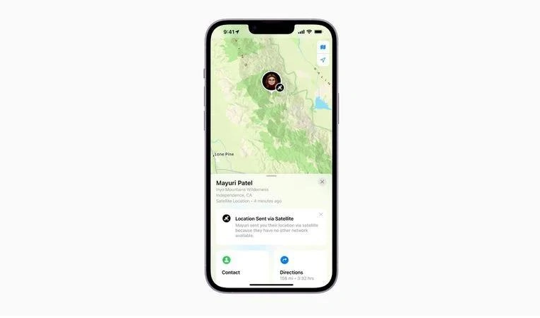 阿拉山口苹果14维修分享iPhone14系列中 FindMy功能通过卫星分享位置方法教程 